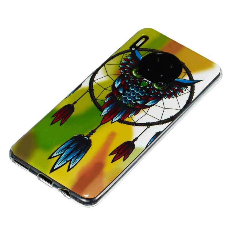 Kuori Huawei Mate 30 Pro Fluoresoiva Pöllö Unen Sieppari Suojakuori