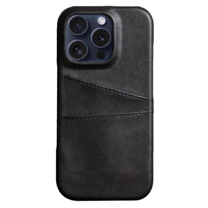 Kuori iPhone 16 Pro Max Kaksinkertainen Korttikotelo