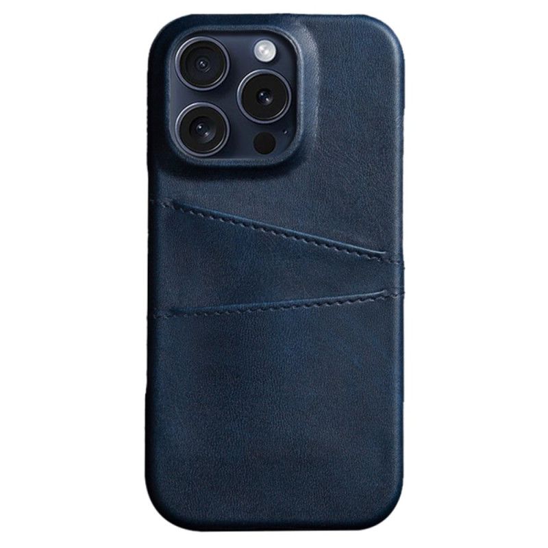 Kuori iPhone 16 Pro Max Kaksinkertainen Korttikotelo