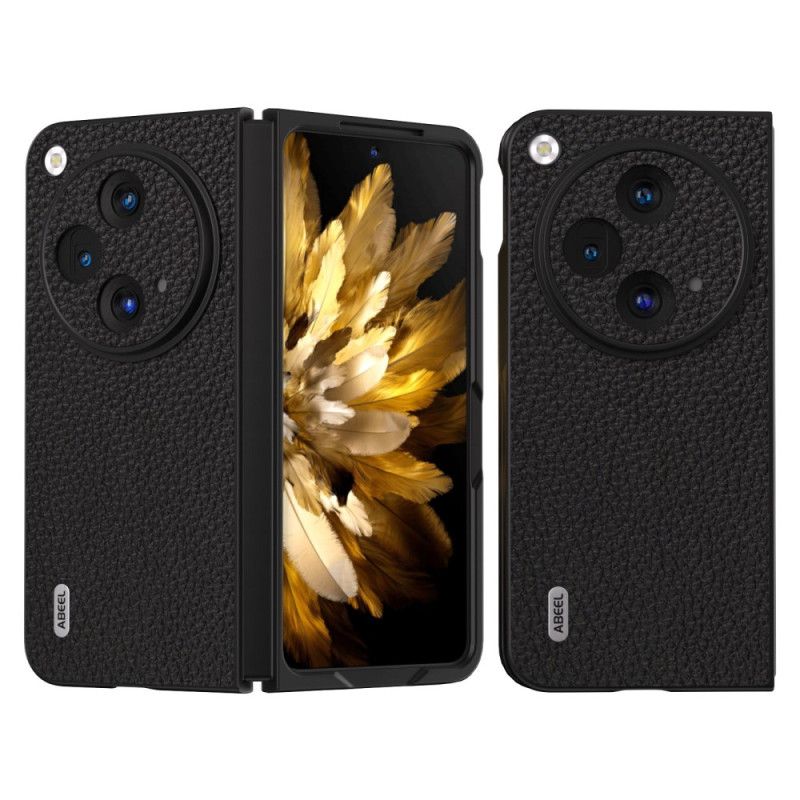 Kuori Oppo Find N3 Aito Litsi-nahka Abeel Suojakuori