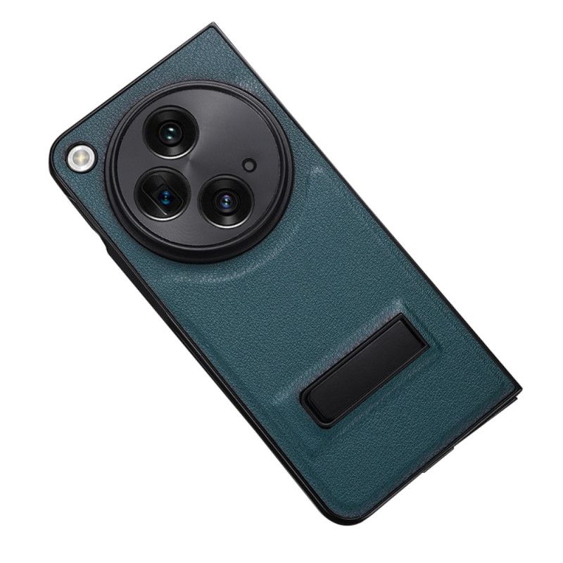 Kuori Oppo Find N3 Keinonahkaa Jalustalla