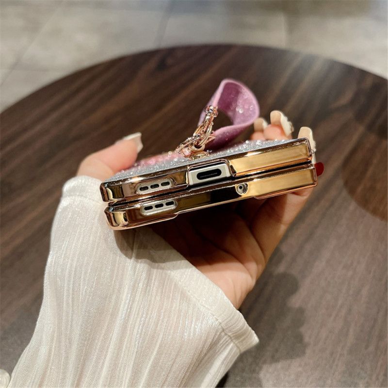 Kuori Oppo Find N3 Kiiltävä Pinta Ja Ranneke Suojakuori