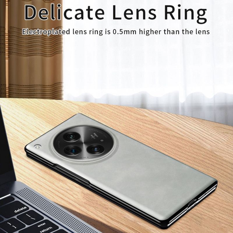 Nahkakotelo Oppo Find N3 Klassinen Nappanahka