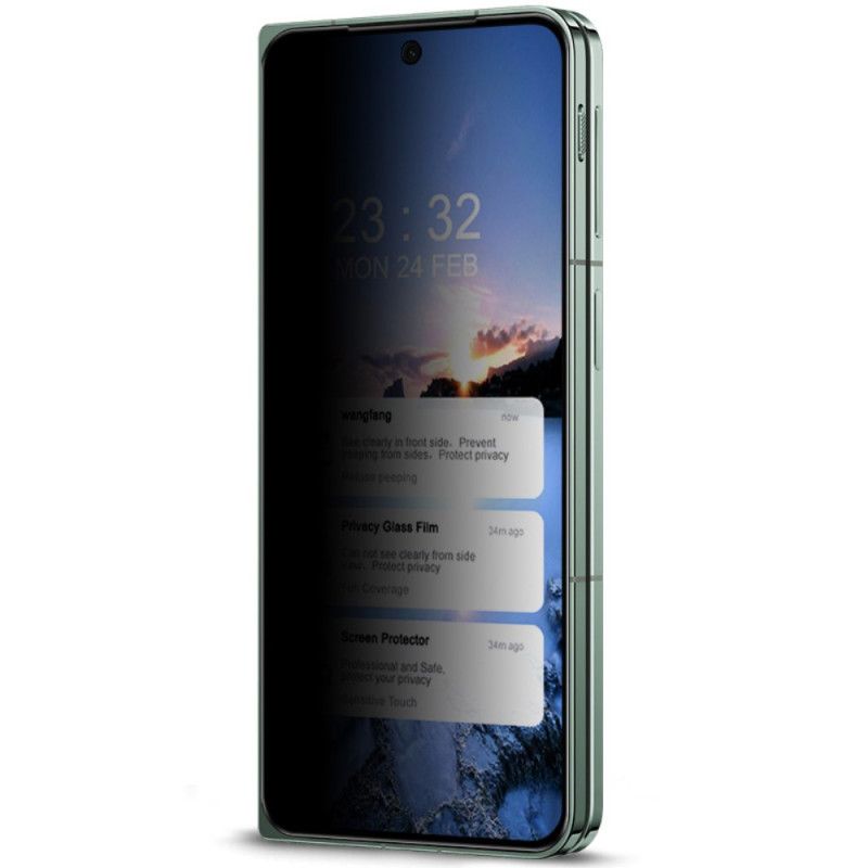 Vakoilunestoinen Karkaistusta Lasista Valmistettu Näytönsuoja Oppo Find N3 / Oneplus Openin Etunäytölle Imak