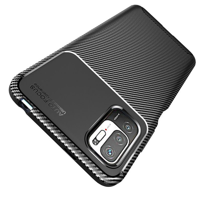 Case Kuoret Xiaomi Redmi Note 10 5G Tummansininen Musta Puhelinkuoret Joustava Hiilikuidun Rakenne