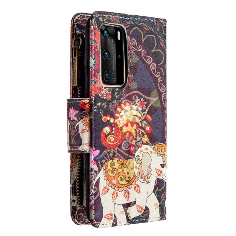 Flip Case Huawei P40 Pro Norsun Vetoketjutasku