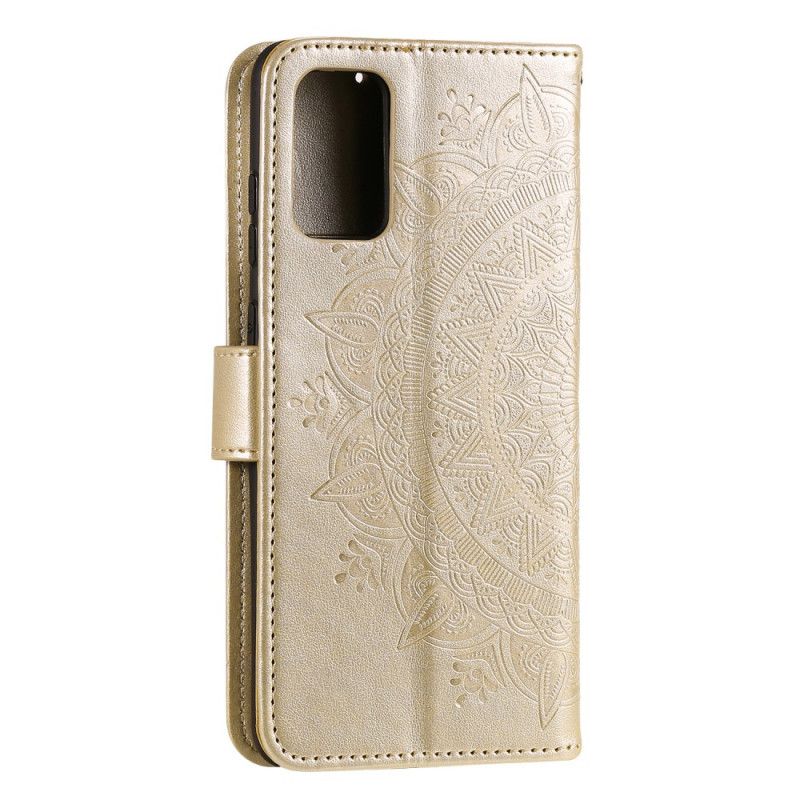 Flip Case Huawei P40 Pro Vihreä Magenta Aurinko Mandala