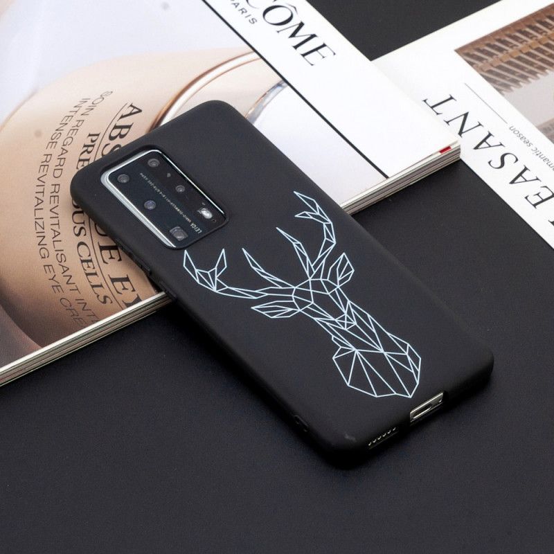 Kuori Huawei P40 Pro Joustava Silikonihirvieläin