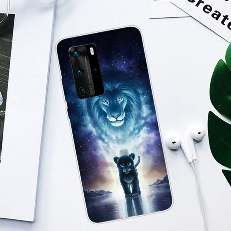 Kuori Huawei P40 Pro Leijonanpentu