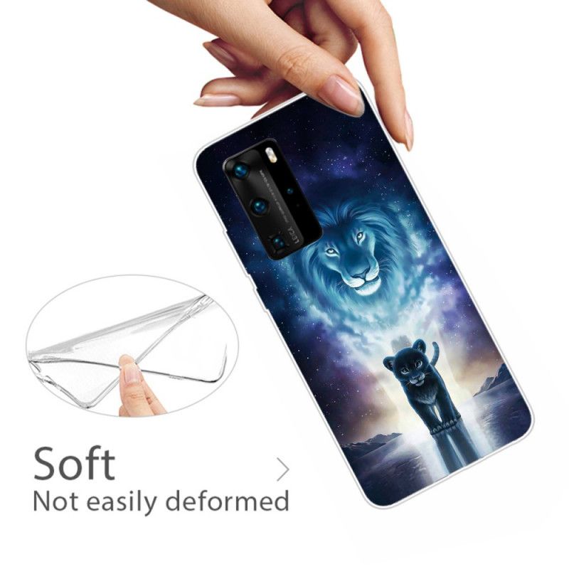 Kuori Huawei P40 Pro Leijonanpentu