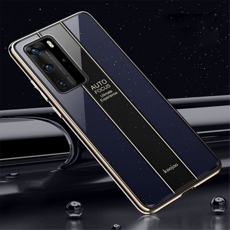 Kuori Huawei P40 Pro Tummansininen Punainen Sinkitty Hybridi