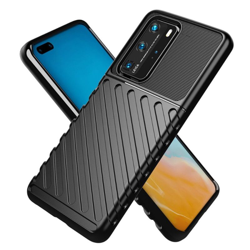 Kuori Huawei P40 Pro Vihreä Musta Ukkosarja