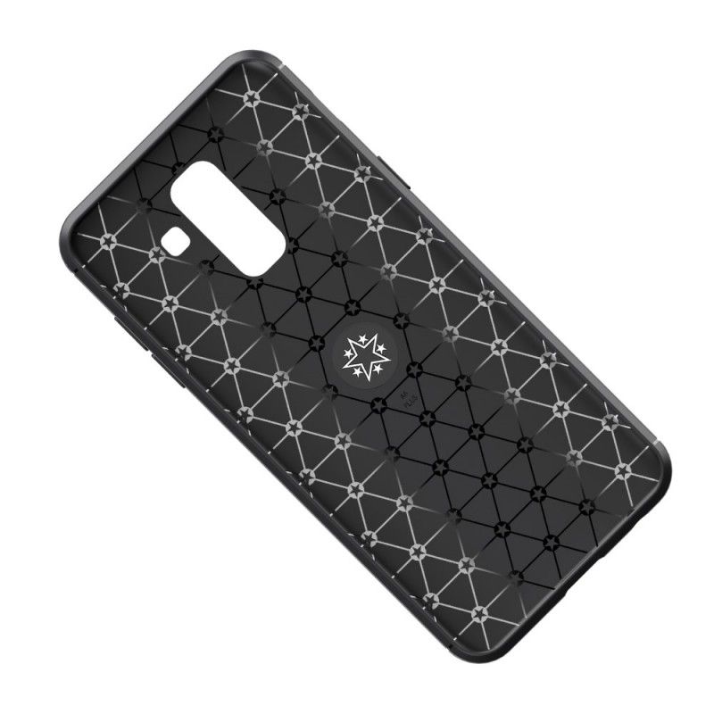 Case Kuoret Samsung Galaxy A6 Plus Punainen Musta Puhelinkuoret Pyörivä Rengas