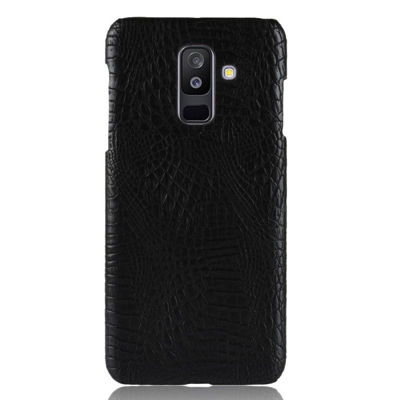 Kuori Samsung Galaxy A6 Plus Musta Krokotiilin Ihovaikutus