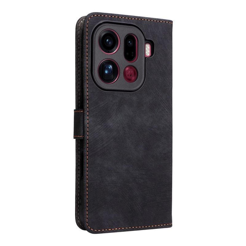 Kotelot Oppo Find X9 Pro 5g Hihnoilla Koristeltu Mokkanahkakuvio