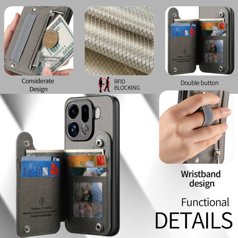 Kuori Oppo Find X9 Pro 5g Rfid-lompakko