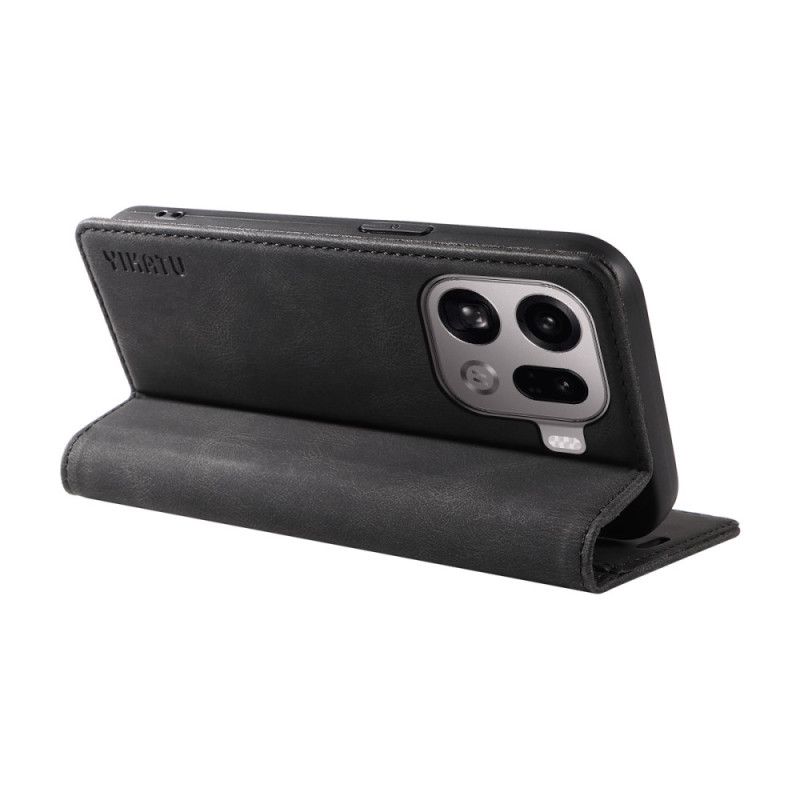 Nahkakotelo Oppo Find X9 Pro 5g Yikatu Mokkanahkakuvio Suojakuori