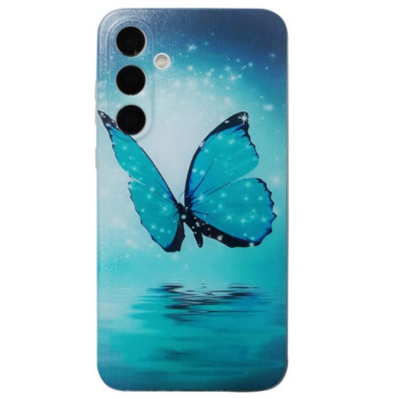 Kuori Samsung Galaxy A16 5g Sininen Perhonen Suojakuori