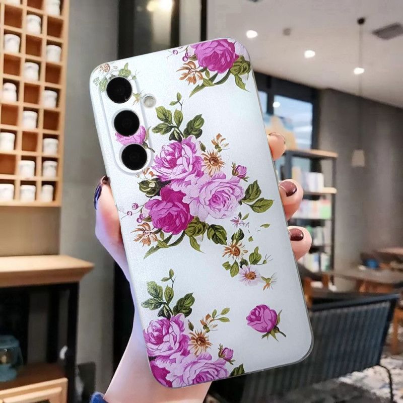 Kuori Samsung Galaxy A16 5g Tyylikäs Kukkakuvio Suojakuori
