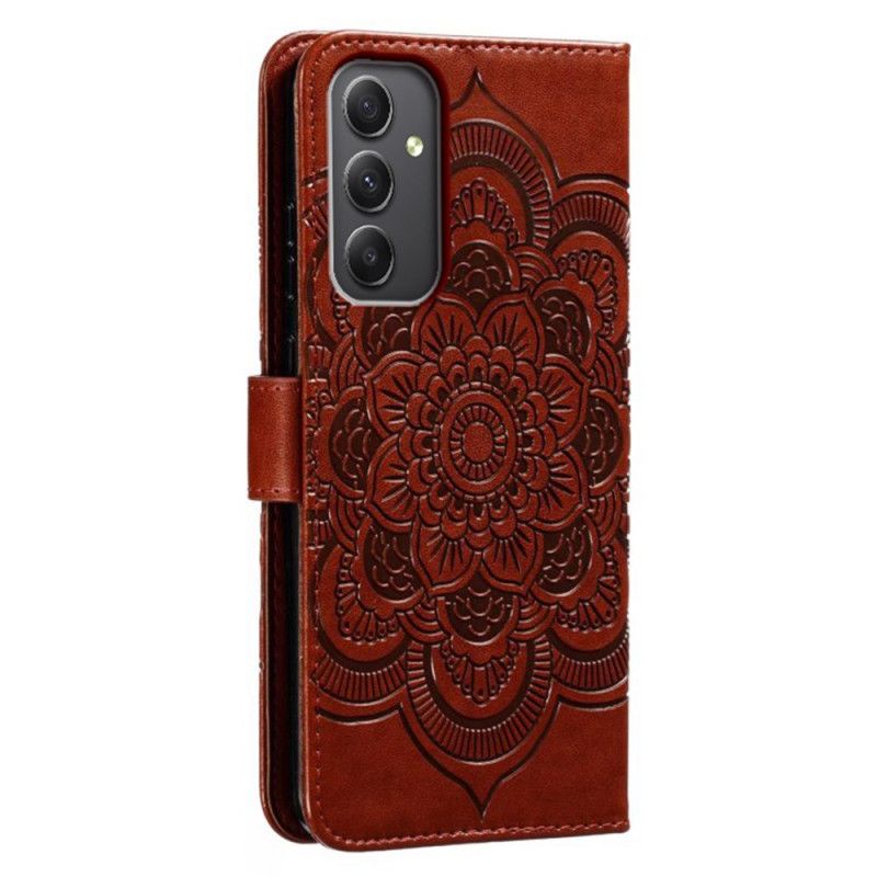 Nahkakotelo Samsung Galaxy A16 5g Mandala-hihnakuvio