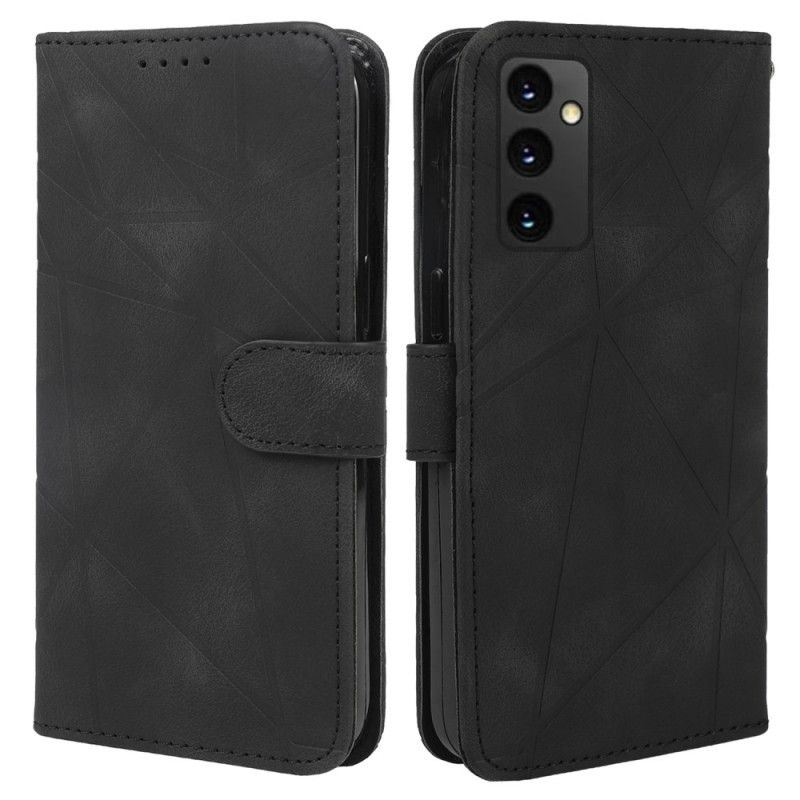 Nahkakotelo Samsung Galaxy A16 5g Suede Effect Lines