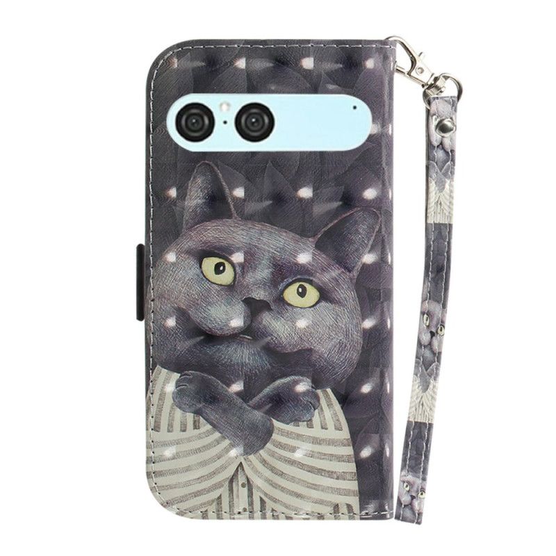 Kotelot Sony Xperia 10 Vii Harmaa Kissa -avain