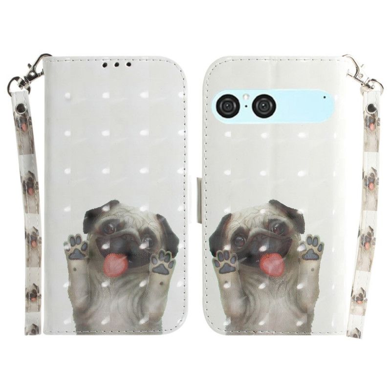Kotelot Sony Xperia 10 Vii Mopsi -kuvioinen Avain Suojakuori