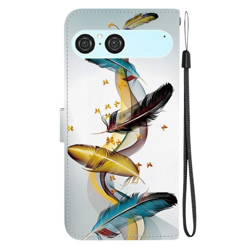 Kotelot Sony Xperia 10 Vii Puhelinkuoret Kultaiset Höyhenet