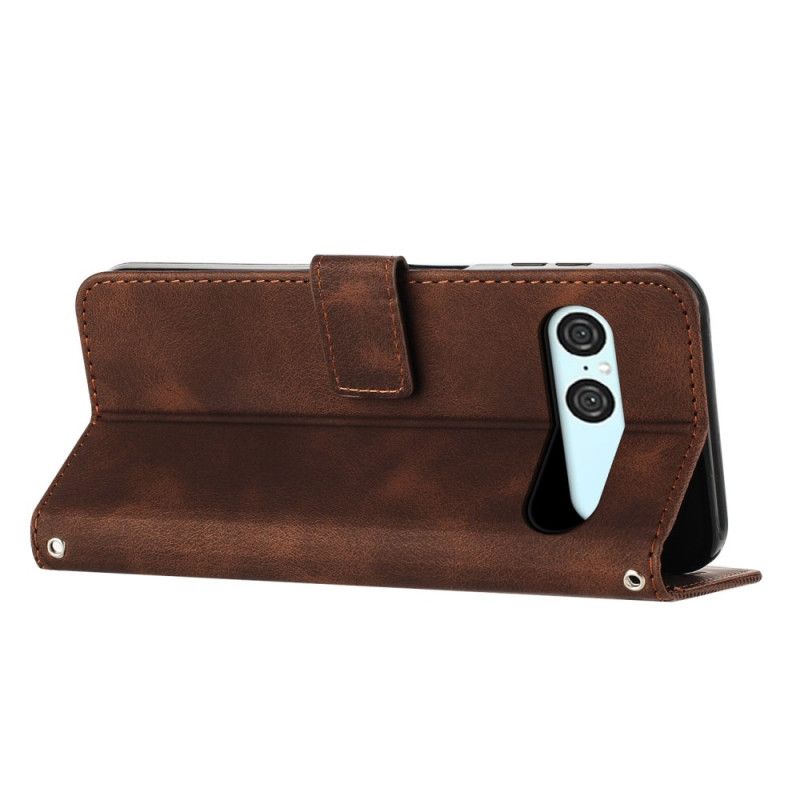 Nahkakotelo Sony Xperia 10 Vii Geometrinen Kuvio