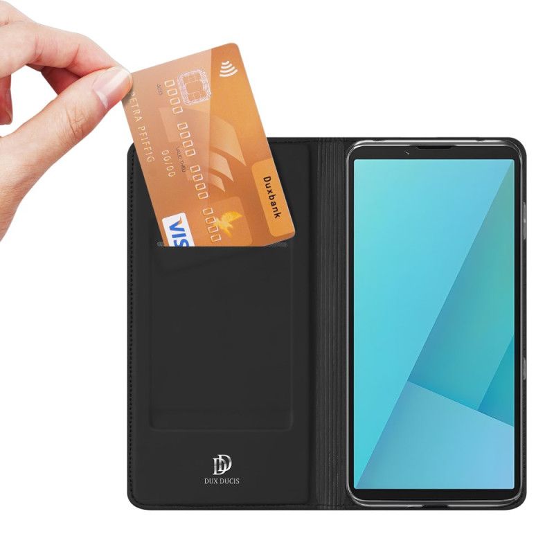 Nahkakotelo Sony Xperia 10 Vii Skin Pro -sarjan Dux Ducis Suojakuori