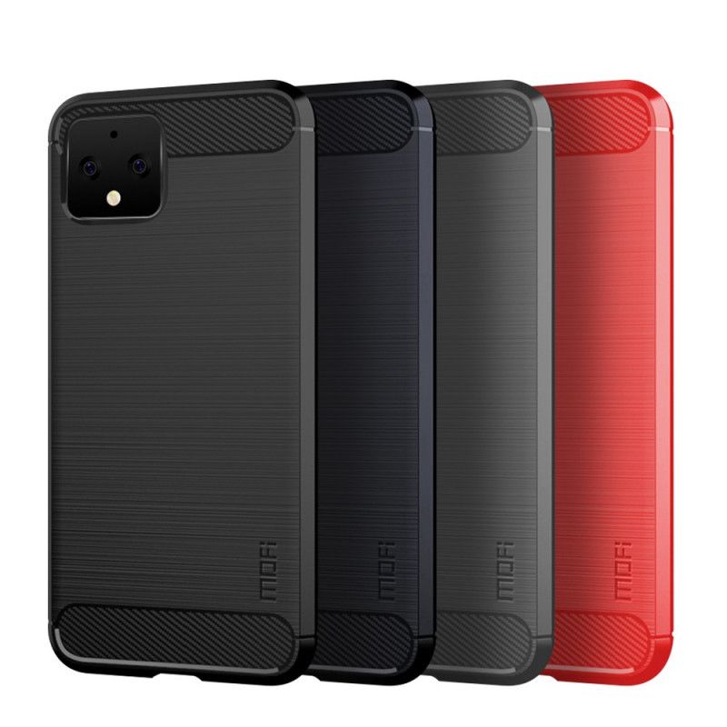 Case Kuoret Google Pixel 4 Harmaa Musta Puhelinkuoret Mofi Harjattu Hiilikuitu