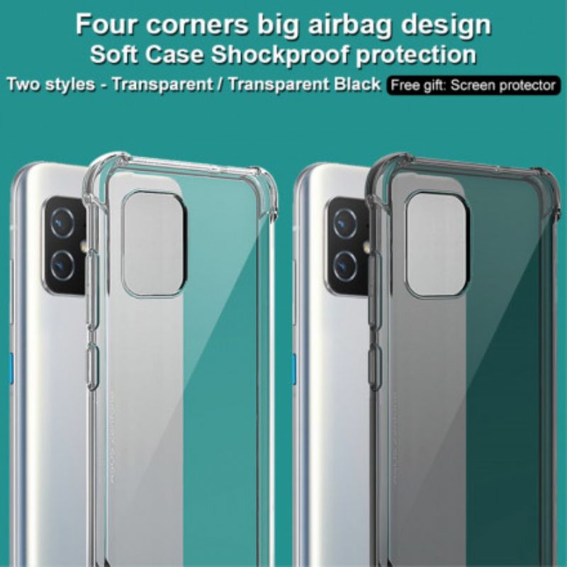 Kuori Asus Zenfone 8 Läpinäkyvä Silky Imak Suojakuori