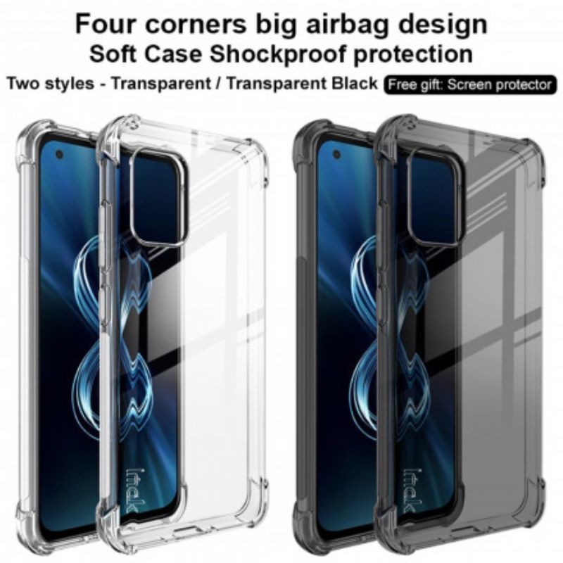 Kuori Asus Zenfone 8 Läpinäkyvä Silky Imak Suojakuori