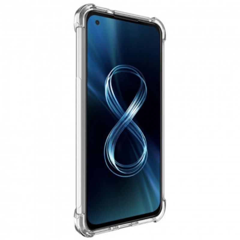 Kuori Asus Zenfone 8 Läpinäkyvä Silky Imak Suojakuori