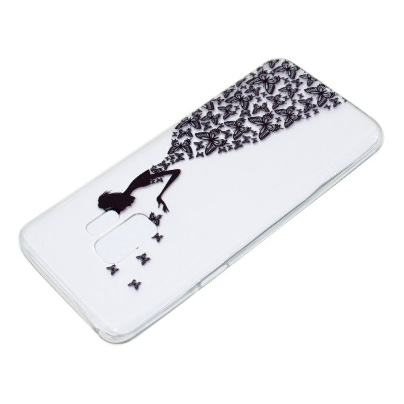 Kuori Samsung Galaxy S9 Plus Läpinäkyvä Perhospuku