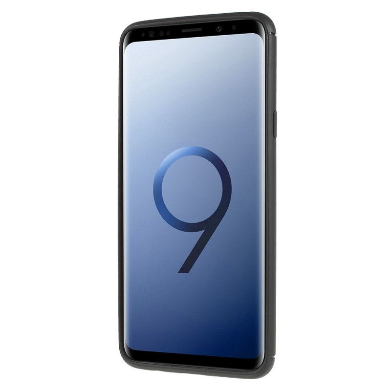 Kuori Samsung Galaxy S9 Plus Ruusukulta Musta Magneettinen Tukirengas Suojakuori
