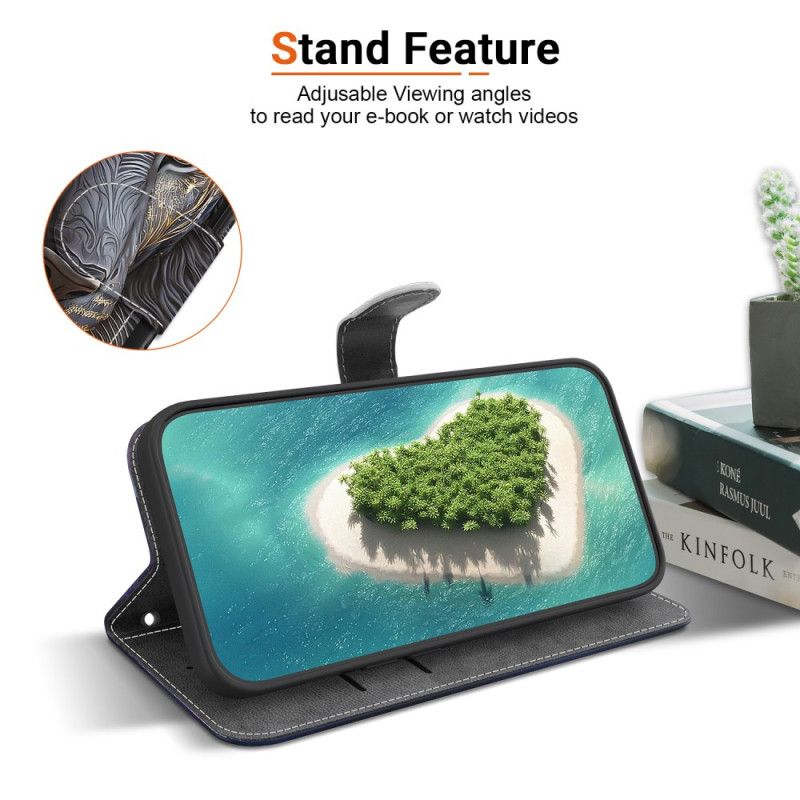 Kotelot Samsung Galaxy A17 4g / 5g Kultainen Ja Musta Leijona