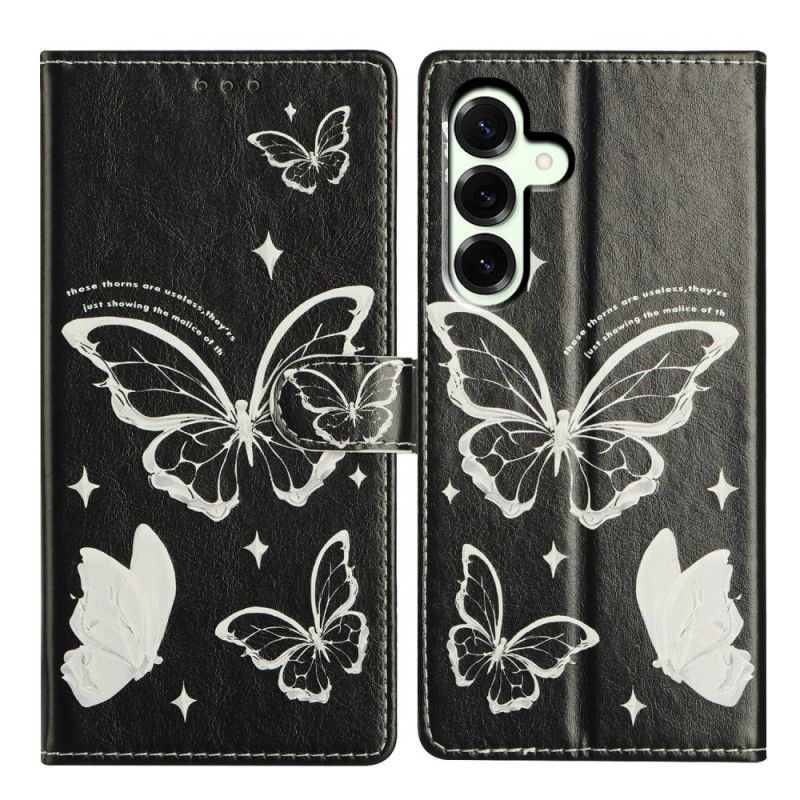 Kotelot Samsung Galaxy A17 4g / 5g Mustavalkoisia Perhosia Suojakuori