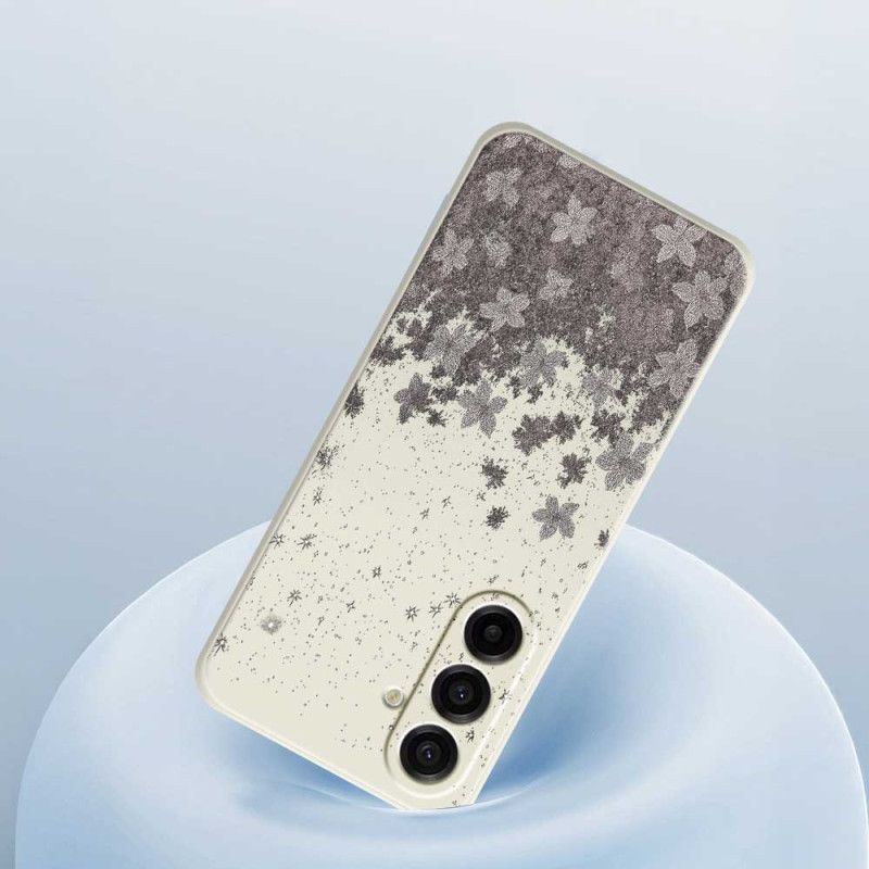 Puhelinkuoret Samsung Galaxy A17 4g / 5g Harmaa Kukkakuvio