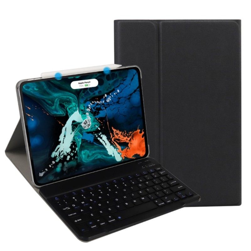 Kotelot iPad Pro 11" (2018) (2020) Ruusukulta Musta Huippuluokan Irrotettavalla Bluetooth-Näppäimistöllä