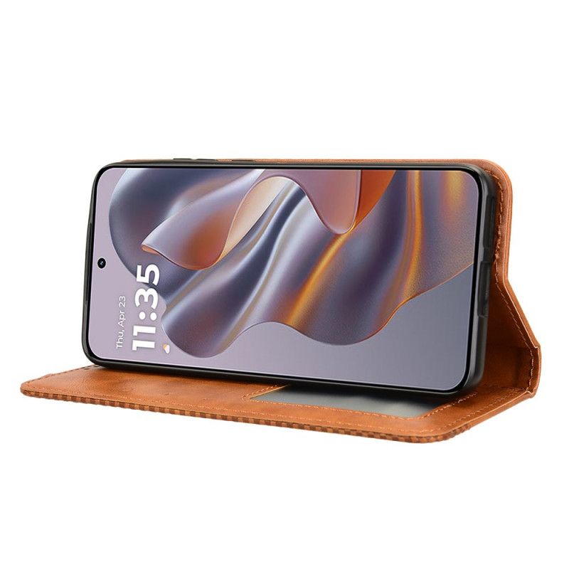 Nahkakotelo Motorola Edge 50 Neo Vintage Frieze