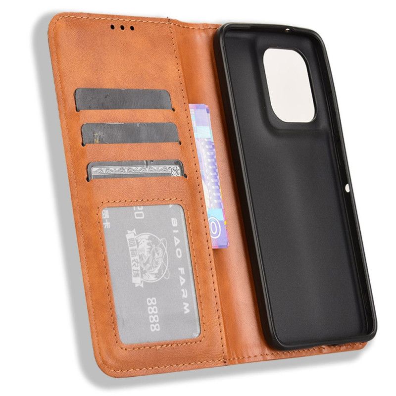 Nahkakotelo Motorola Edge 50 Neo Vintage Frieze