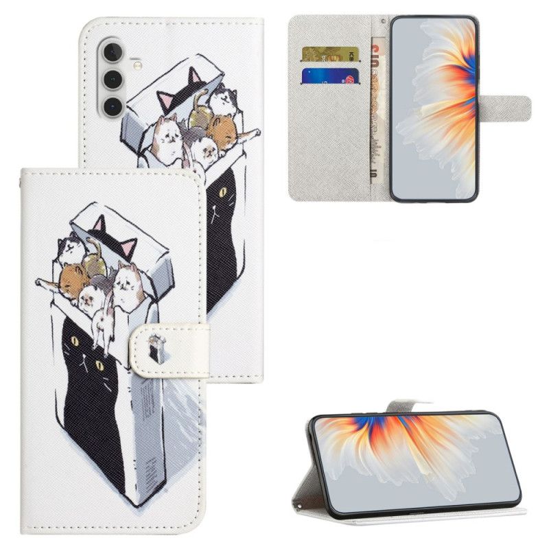 Kotelot Samsung Galaxy S24 Fe Puhelinkuoret Kissat Kaulalaatikossa