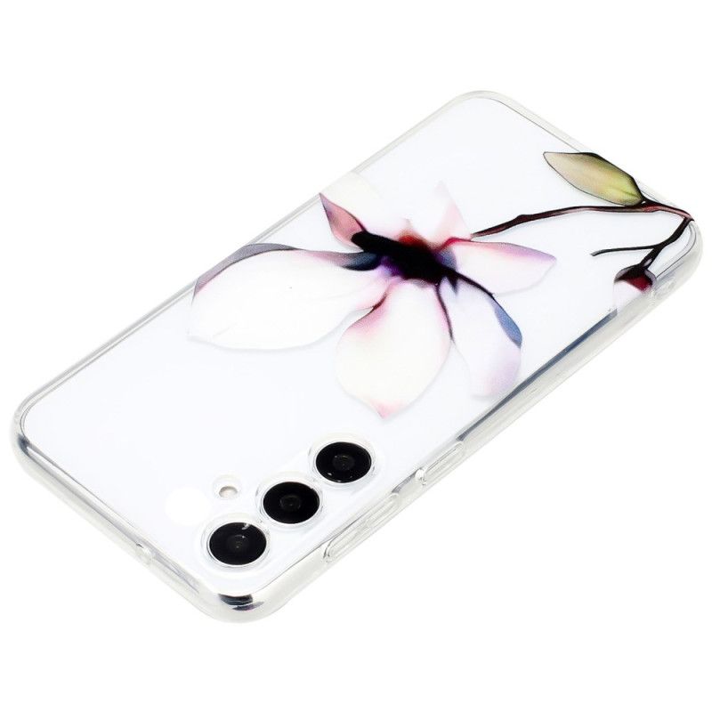 Kuori Samsung Galaxy S24 Fe Valkoinen Kukka Suojakuori