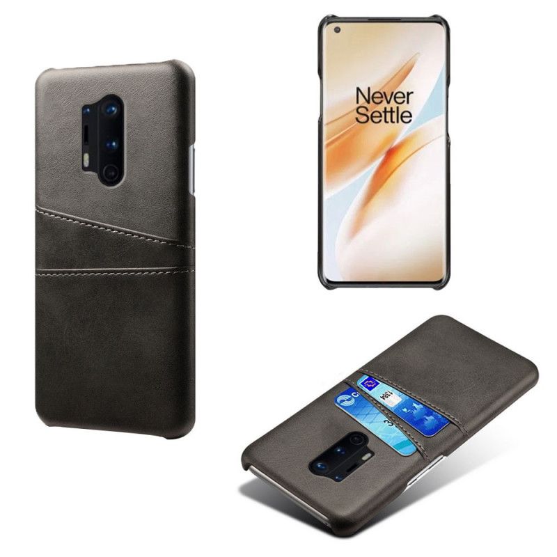 Kuori OnePlus 8 Pro Harmaa Musta Kortin Haltija