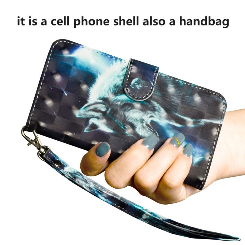 Nahkakotelo OnePlus 8 Pro Puhelinkuoret Majesteettinen Susi