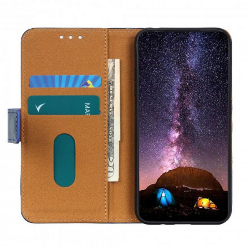 Flip Kotelot Motorola Edge 20 Pro Tricolor Leather Effect