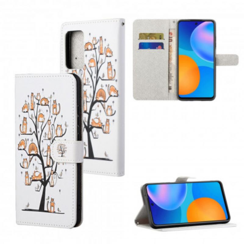 Kotelot Motorola Edge 20 Pro Puhelinkuoret Funky Cats Strappy