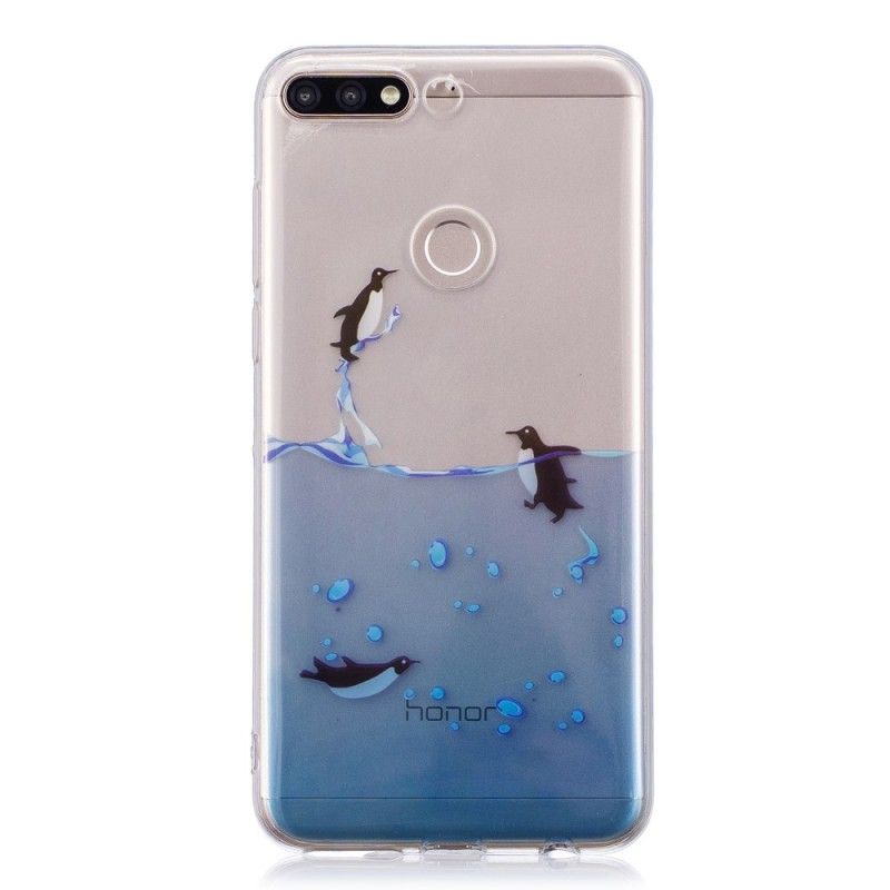 Kuori Honor 7C Pingviinien Läpinäkyvä Peli