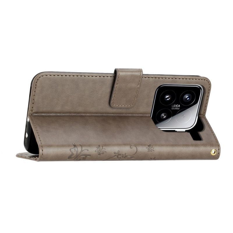 Kotelot Xiaomi 15 Kukkakuvio